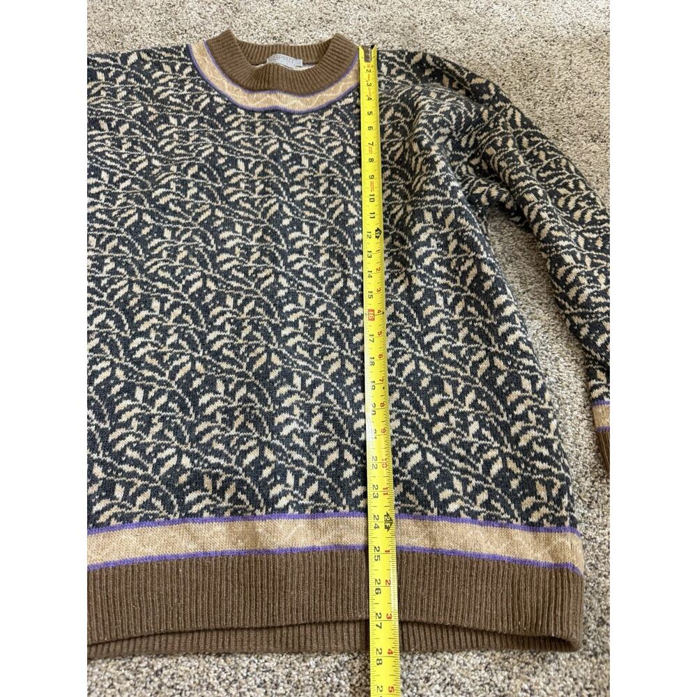 Vintage ESPRIT Sport Fair Isle Sweater Ski School Wool 90s Top Size Large - Picture 6 of 7